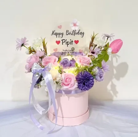 Bloom Box Akrilik Ucapan Ulang Tahun Mamuju